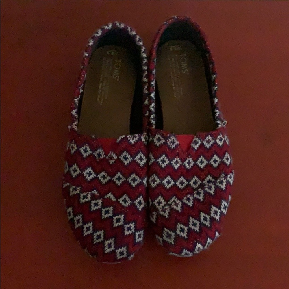 Navy Geo Knit TOMS